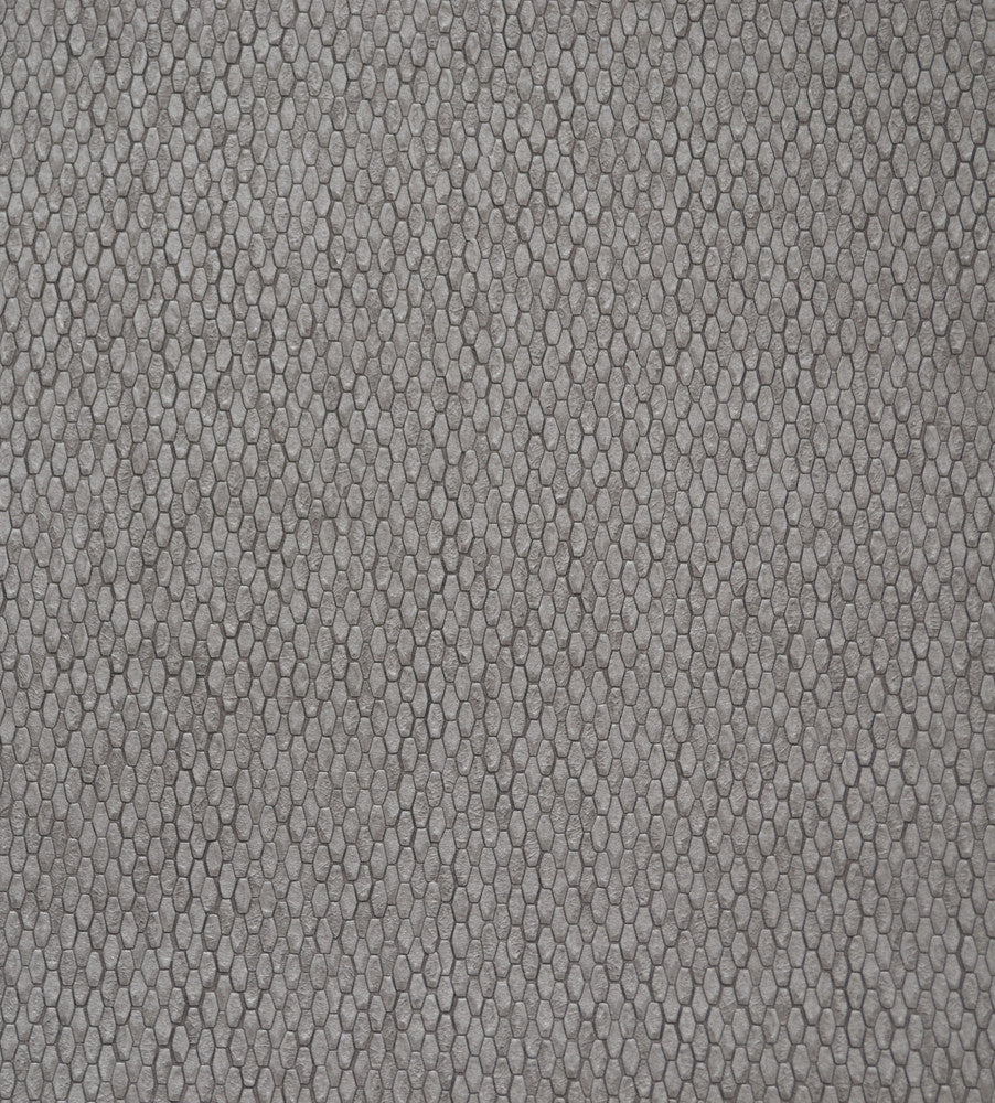Stretched Hexagons Dark Silver Wallpaper by York Wallcoverings Formations Covers about 57.2 square feet 20.8-in by 33-ft long roll Unpasted 0 - Fabric Carolina -