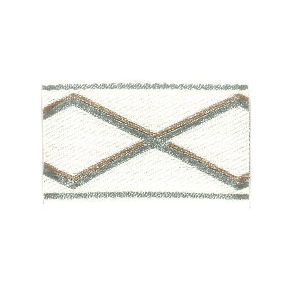Yakima 6 Shoreline by Stout Trim Stout Trim Yakima 6 ShorelineTrim METROPOLITAN TRIM 52%SVI 48%POL CHINA </p><p>Repeat: H: 2.750, V: 0.000 2.25 in - Fabric Carolina -