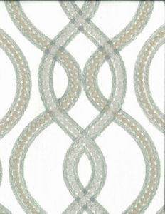 Yates Silver by Norbar Designer Fabric PRISM ELEMENTS 76% POLYESTER 24% COTTON INDIA 9"V - 10 1/4"H 52 - Swanky Fabrics -