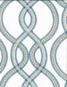 Yates Skye by Norbar Designer Fabric PRISM SEAVIEW 76% POLYESTER 24% COTTON INDIA 9"V - 10 1/4"H 52 - Swanky Fabrics -
