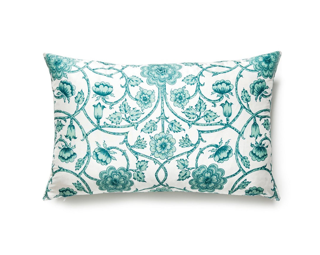 Ornamental Gate Pillow 14 X 22 - Celadon YDLBDK57360005 by Scalamandre Designer Pillow