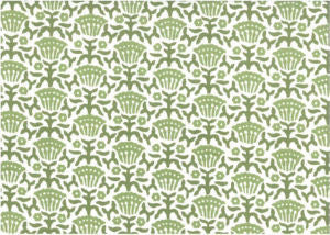 York Olive by Norbar Fabric ROMANCE 100% COTTON SPAIN 3 1/2"V 2 1/4"H 55" - Fabric Carolina -