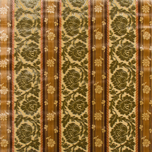 Salvia/Sage/Multi 7185-733 by Old World Weavers Fabric 54% COTTON 46% RAYON ITALY MEDIUM DUTY Horizontal: 14.5" and Vertical: 51" - Fabric Carolina -
