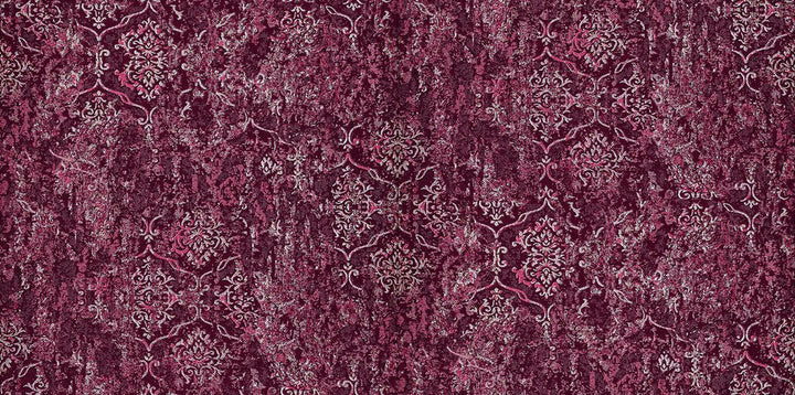Unito Legolas Burgundy Damask Wallpaper by Brewster Regent Covers about 57.8 square feet 21-in by 33-ft long roll Unpasted 21 - Fabric Carolina -