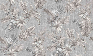 Dis Legolas Grey Botanical Wallpaper by Brewster