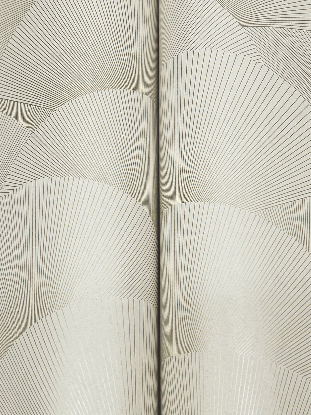 Morning Shell Taupe & Gold Wallpaper by Ronald Redding Designer
