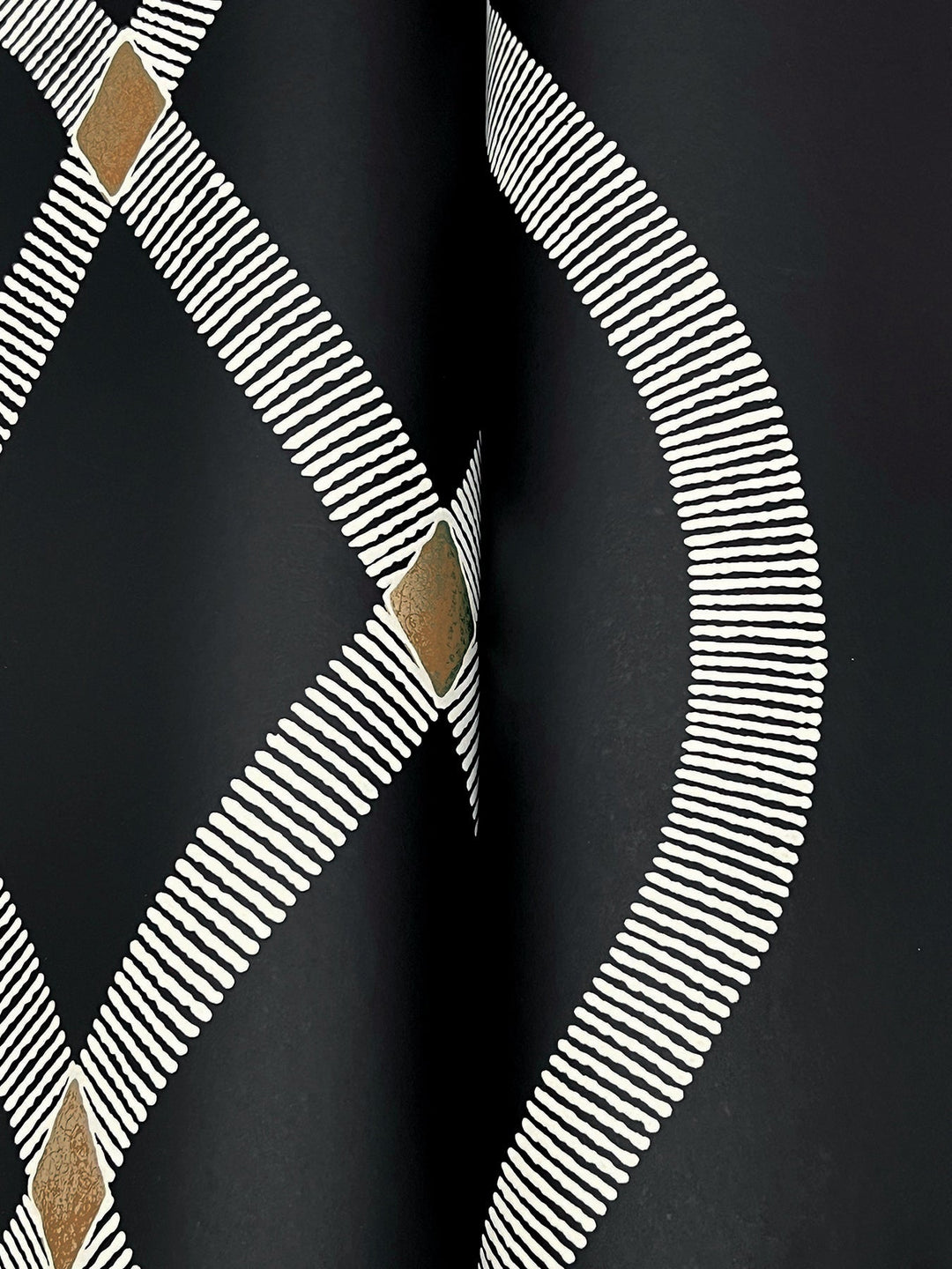 Ellena Black Wallpaper by Ronald Redding Designer