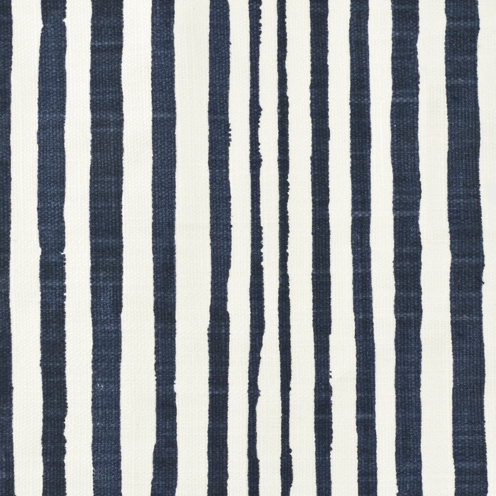 Zachary 1 Ink by Stout Designer Fabric COMFORTABLE LIVING BREEZE/INDIGO 85%COT 15%LIN PAKISTAN FLAME RETARDANT-U.F.A.C. CLASS 1 CATB 117-2013 MARTINDALE WEAR TEST (30 000 CIRCULAR RUBS) Horizontal: 0 and Vertical: 26.5 54 in - Swanky Fabrics -