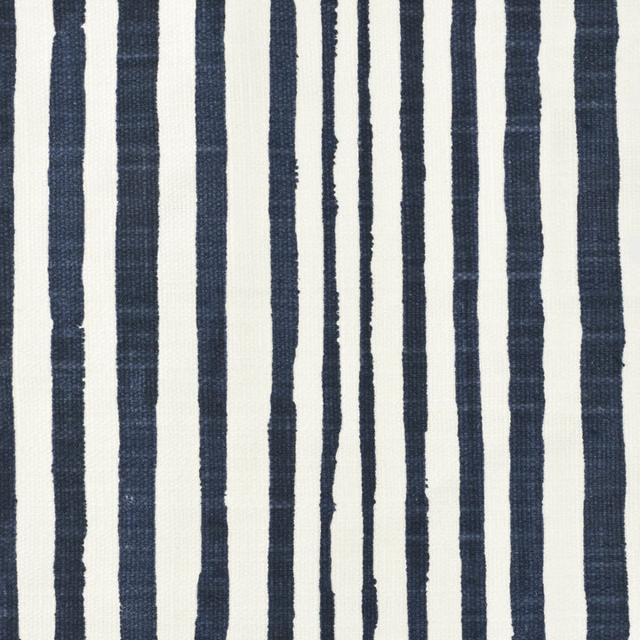 Zachary 1 Ink by Stout Designer Fabric COMFORTABLE LIVING BREEZE/INDIGO 85%COT 15%LIN PAKISTAN FLAME RETARDANT-U.F.A.C. CLASS 1 CATB 117-2013 MARTINDALE WEAR TEST (30 000 CIRCULAR RUBS) Horizontal: 0 and Vertical: 26.5 54 in - Swanky Fabrics -