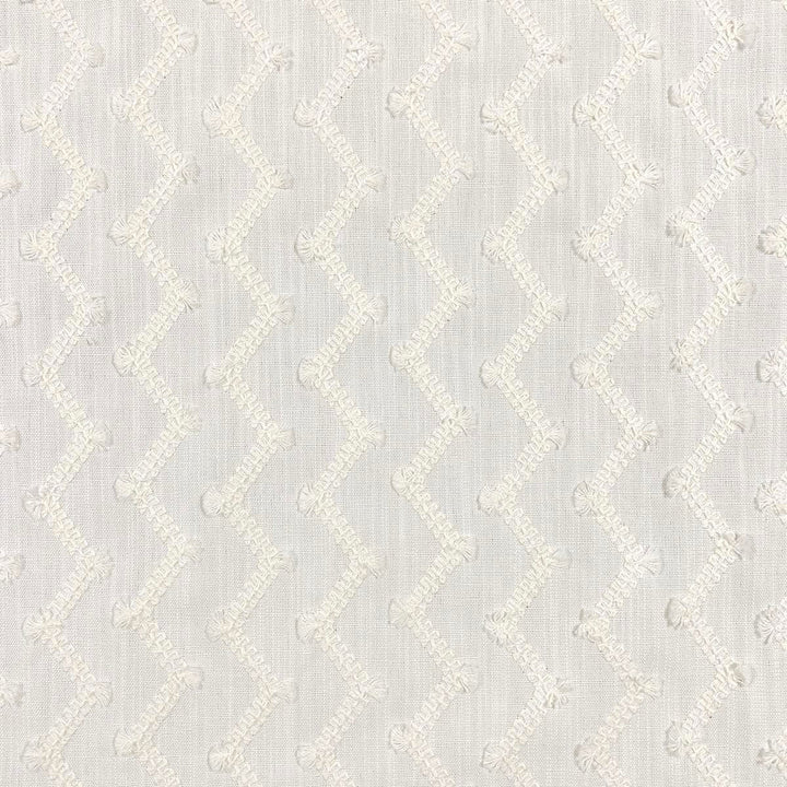 Zag Ivory by Magnolia Fabric - Base: 100% Polyester Emb: 100% Cotton India 5000 Horizontal: 4.50" and Vertical: 2" 53" - Fabric Carolina -