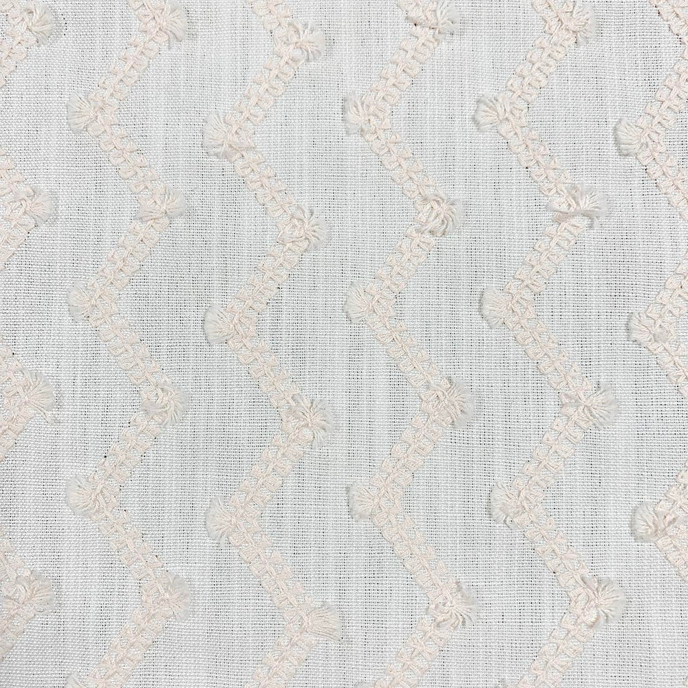 Zag Pale Pink by Magnolia Fabric - Base: 100% Polyester Emb: 100% Cotton India 5000 Horizontal: 4.50" and Vertical: 2" 53" - Fabric Carolina -