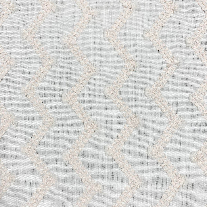 Zag Pale Pink by Magnolia Fabric - Base: 100% Polyester Emb: 100% Cotton India 5000 Horizontal: 4.50" and Vertical: 2" 53" - Fabric Carolina -