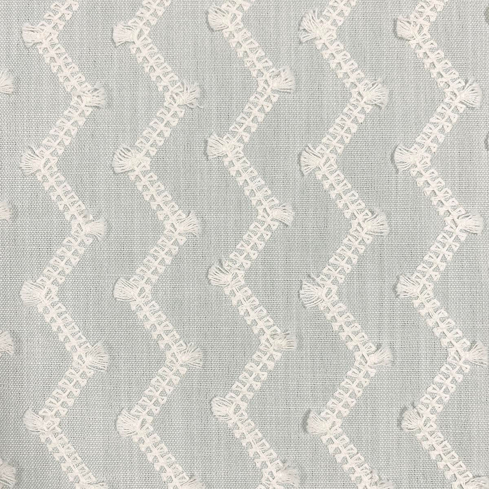 Zag Spa by Magnolia Fabric - Base: 100% Polyester Emb: 100% Cotton INDIA 5000 Horizontal: 4.50" and Vertical: 2" 53"  - Fabric Carolina -