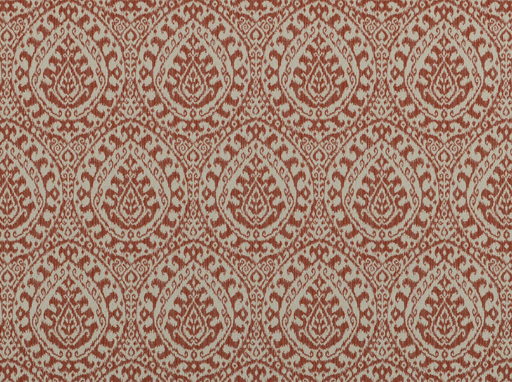 Zahra Antique Red 137 by Covington Fabric our website for purchase 51% Cotton 49% Poly China 35000 Horizontal: 7.5" and Vertical: 14.25" 56" - Fabric Carolina -