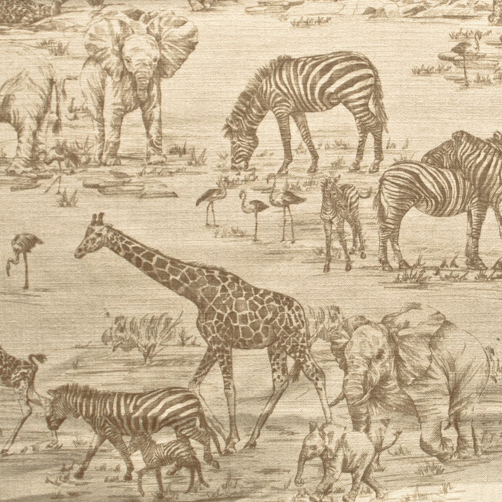 Zambia 1 Taupe by Stout Fabric Stout Fabric Zambia 1 TaupeFabric AFRICAN EXPEDITION CHINA </p><p>Repeat: H: 27.500, V: 27.250 57 in - Fabric Carolina -