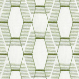 Zander White Celedon by Norbar Fabric
