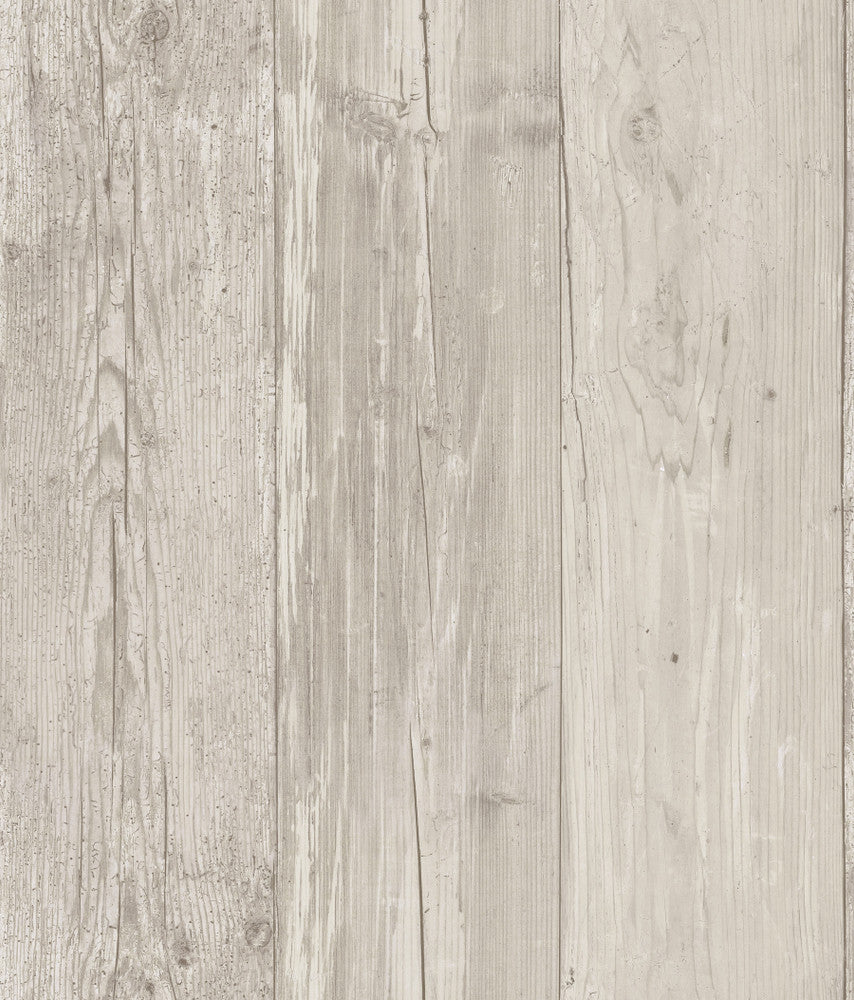 Wide Wooden Planks Grey & Black Wallpaper by Inspired by Color Beige & Neutrals Covers about 56.4 square feet 20.5-in by 33-ft long roll Prepasted 0 - Fabric Carolina -