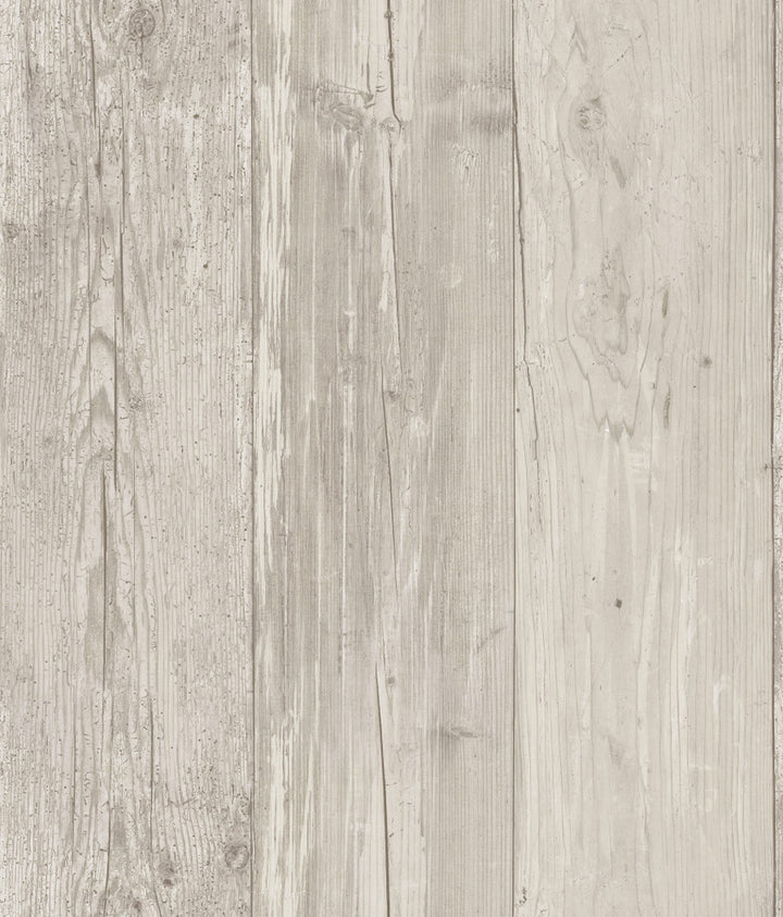 Wide Wooden Planks Grey & Black Wallpaper by Inspired by Color Beige & Neutrals Covers about 56.4 square feet 20.5-in by 33-ft long roll Prepasted 0 - Fabric Carolina -
