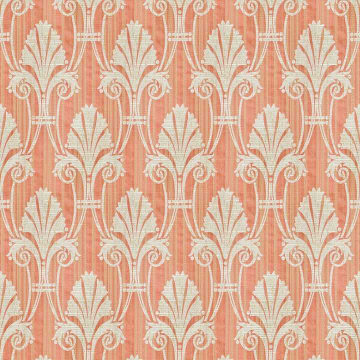 Zion 1 Shrimp by Stout Fabric Comfortable Living Coral/Shrimp 56% Spun Viscose 44% Polyester USA WYZENBEEK 30 000 DOUBLE RUB WEAR TEST (HEAVY DUTY) Horizontal: 7 and Vertical: 12.875 54 in - Fabric Carolina -