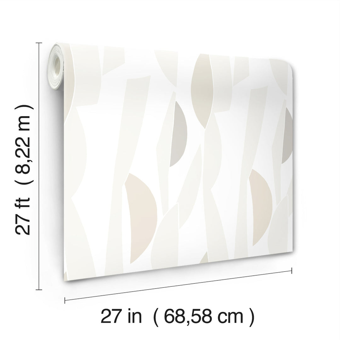 Balance Gesso Wallpaper by York Wallcoverings Designer