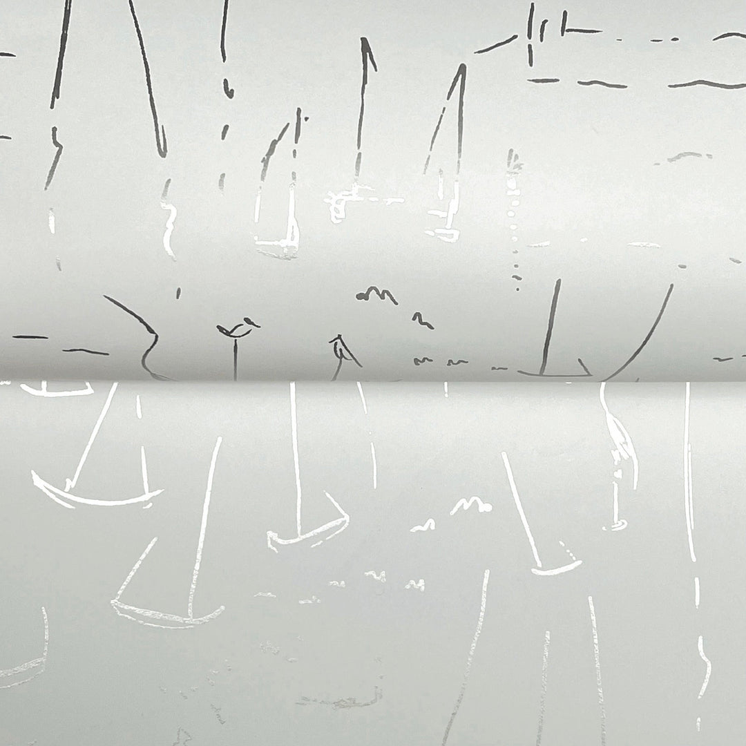 Vermillion Coast Silver Wallpaper by York Wallcoverings Designer