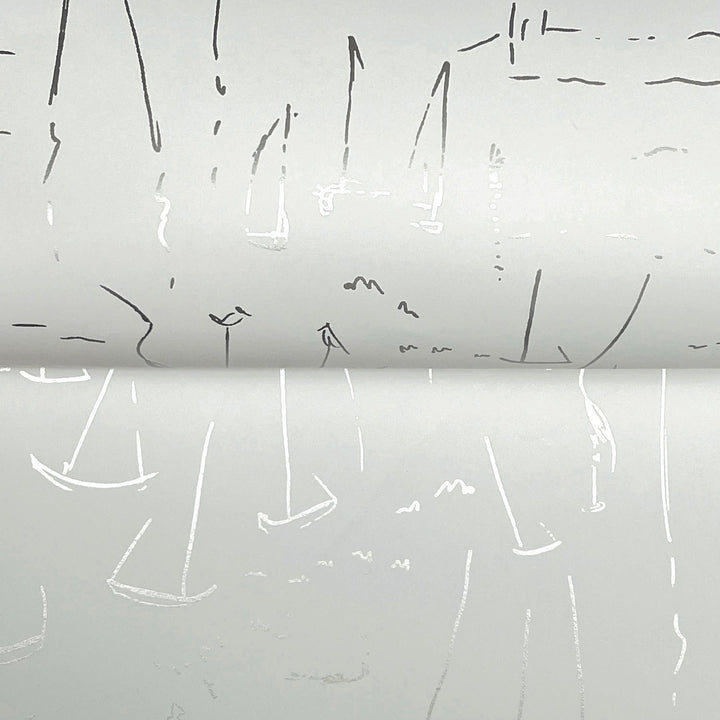 Vermillion Coast Silver Wallpaper by York Wallcoverings Designer