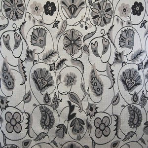 Zoe Gray 01110068 by Norbar Fabric CYPRESS 66% POLYESTER 19% COTTON USA 39,000 WYZENBEEK </p><p>Repeat: 34 3/4"V 27"H 55 - Fabric Carolina -