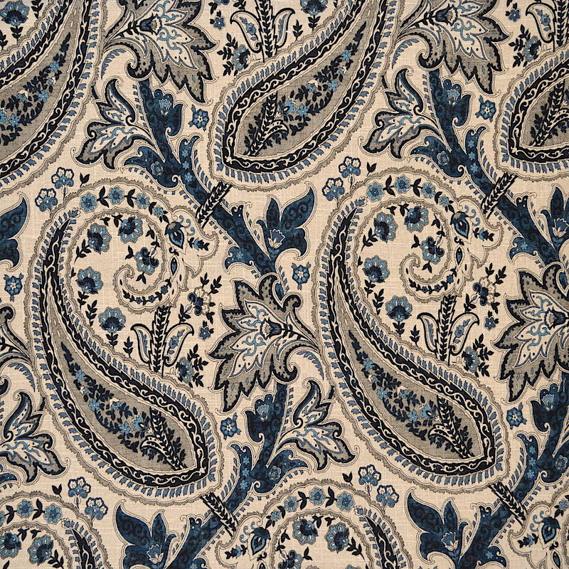Zondo Indigo by Magnolia Fabric our website for purchase 55 Linen 45 Cotton CHINA 15,000 Horizontal: 13.50 and Vertical: 27.00 54" - Fabric Carolina -