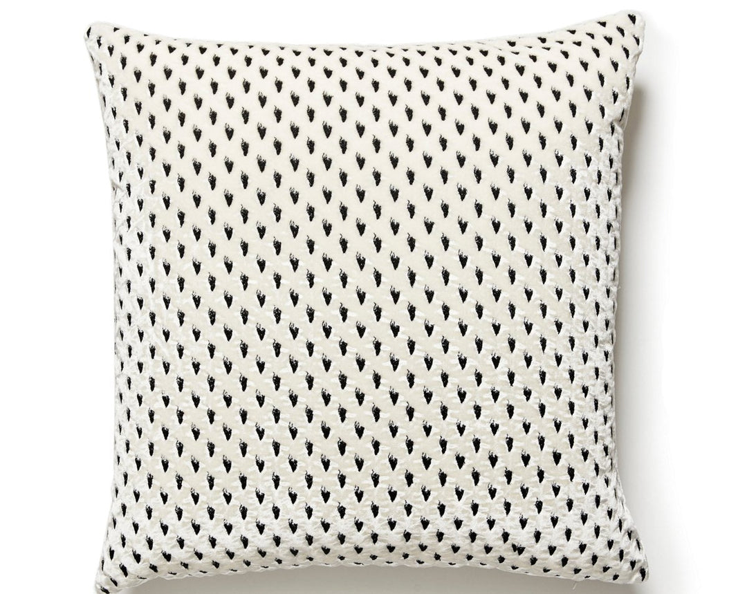 Ermine Pillow 22 X 22 - Winter White ZSERMIPILL0001 by Scalamandre Designer Pillow