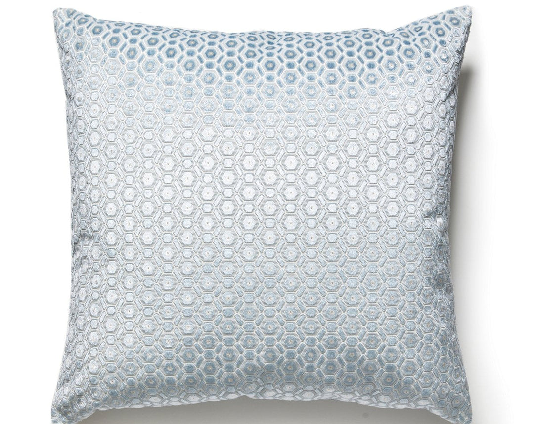 Manetta Pillow 22 X 22 - Powder Blue ZSMANEPILL0001 by Scalamandre Designer Pillow