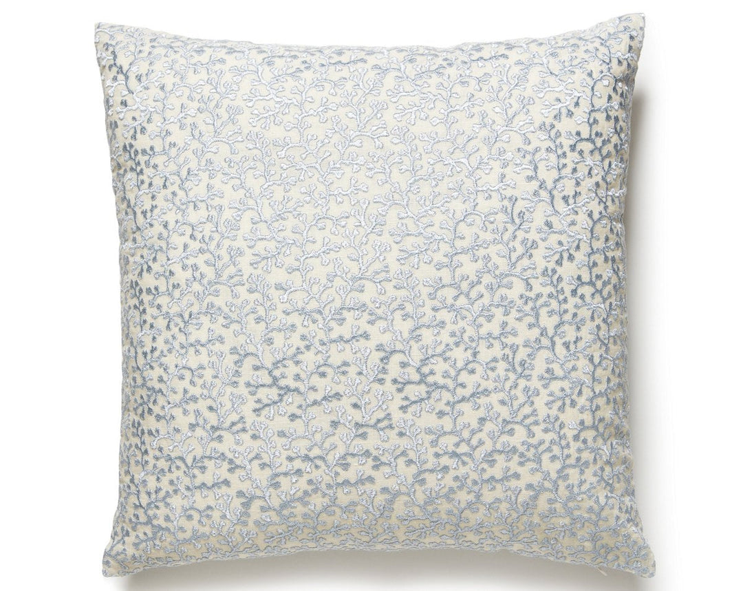 Hele Bay Pillow 22 X 22 - Powder Blue ZSHELEPILL0002 by Scalamandre Designer Pillow