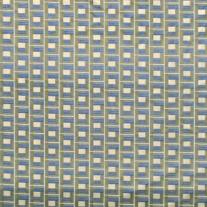 Saint Amand Green/Blue by Grey Watkins Fabric