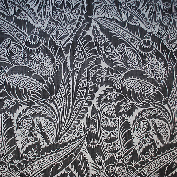 Welwyn/Pewter V294-002 by Old World Weavers Fabric 100% COTTON INDIA MEDIUM DUTY Horizontal: 58.5" and Vertical: 26.5" 54" - Fabric Carolina -
