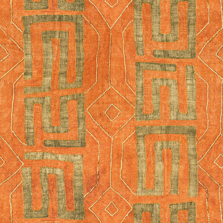 Zulu 2 Terracotta by Stout Fabric African Expedition 100% Cotton SPAIN FLAME RETARDANT-U.F.A.C. CLASS 1 (OR A) CATB 117-2013 WYZENBEEK 51 000 DOUBLE RUB WEAR TEST (HEAVY DUTY) Horizontal: 27 and Vertical: 25.25 54 in - Fabric Carolina -