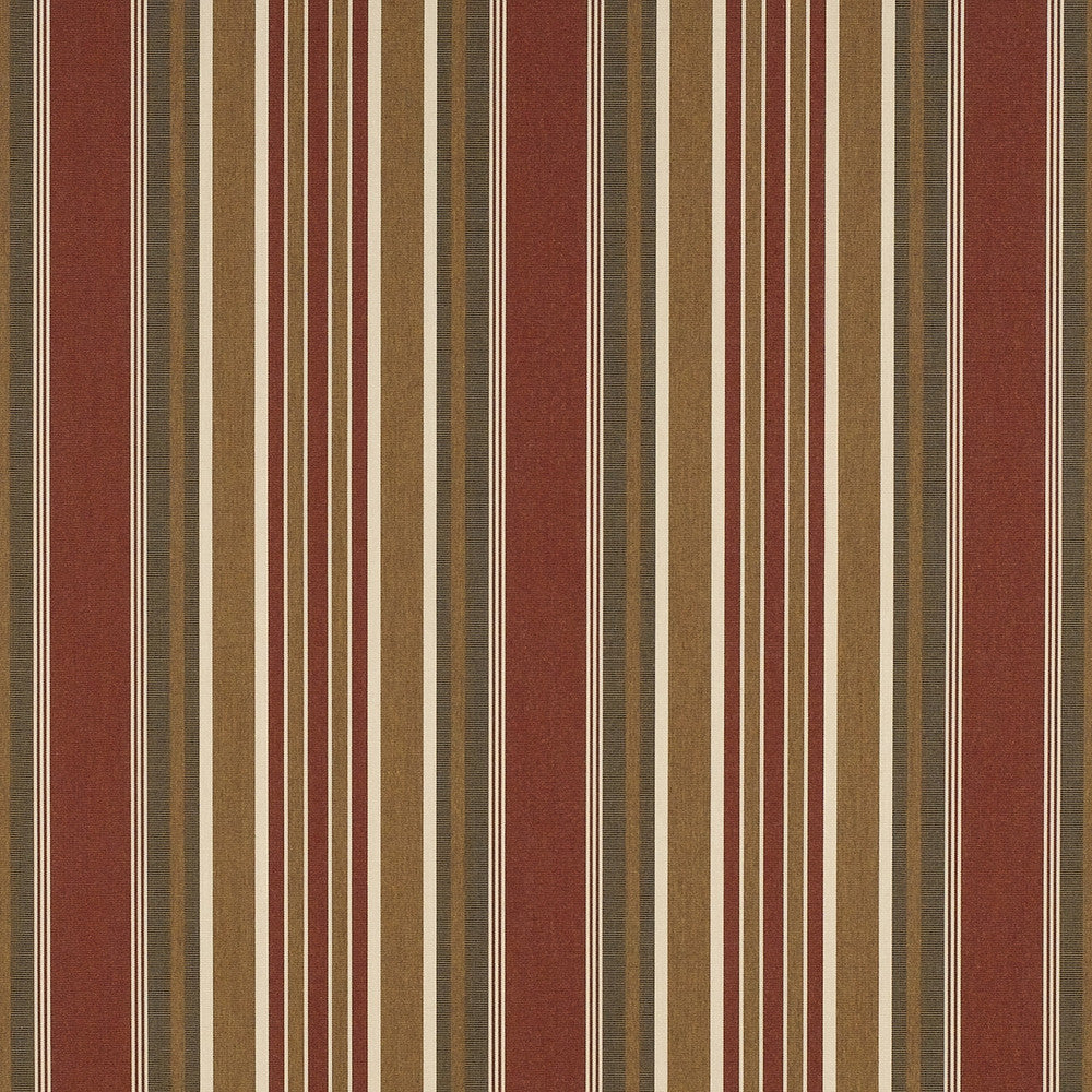 4813 Eastland Redwood by Sunbrella Designer Fabric Sunbrella Awning Stripes 100% Sunbrella® Acrylic USA or Imported 10-Year Horizontal: and Vertical: 46 in. - Swanky Fabrics -