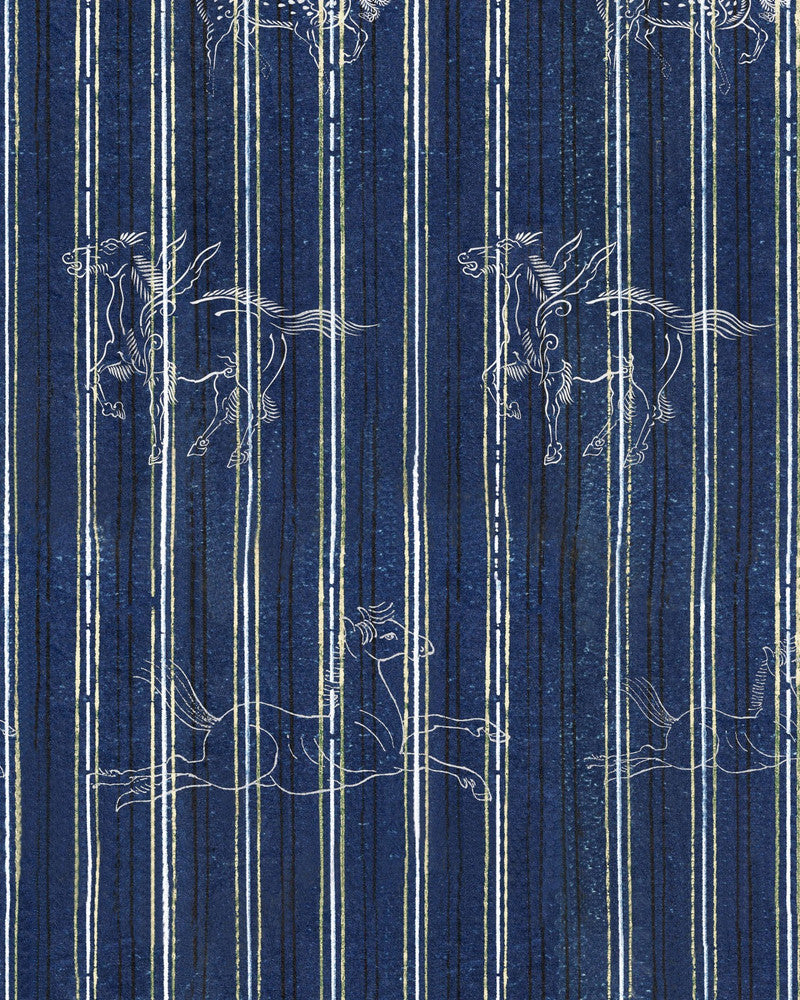 A FABLE Indigo Wallpaper (WP30003) by Mind The Gap | WP30003 | TRANSYLVANIAN ROOTS | 1 roll x 20.5 x 393.7 in | 0.52m / 20.5in | 10m / 393.7in | 5.20mp | 70cm / 27.6in | Black, Indigo, White | Satin Matte | Paste the wall | 1-roll in a box | Fabric Carolina | https://www.fabriccarolina.com/