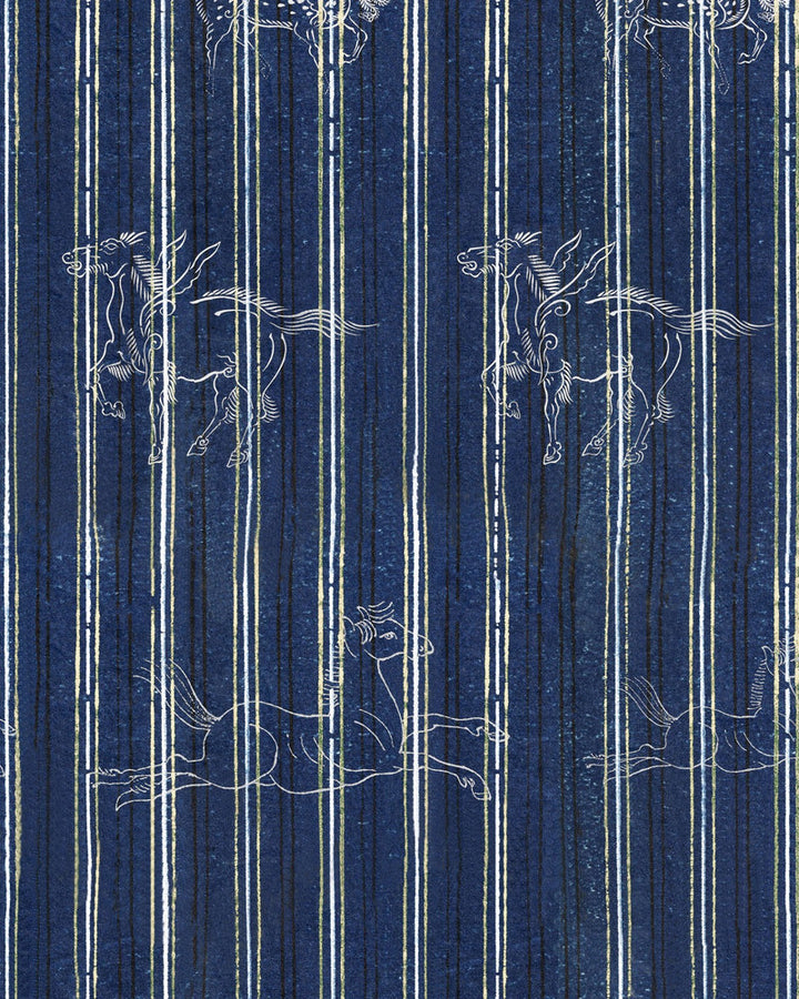 A FABLE Indigo Wallpaper (WP30003) by Mind The Gap | WP30003 | TRANSYLVANIAN ROOTS | 1 roll x 20.5 x 393.7 in | 0.52m / 20.5in | 10m / 393.7in | 5.20mp | 70cm / 27.6in | Black, Indigo, White | Satin Matte | Paste the wall | 1-roll in a box | Fabric Carolina | https://www.fabriccarolina.com/