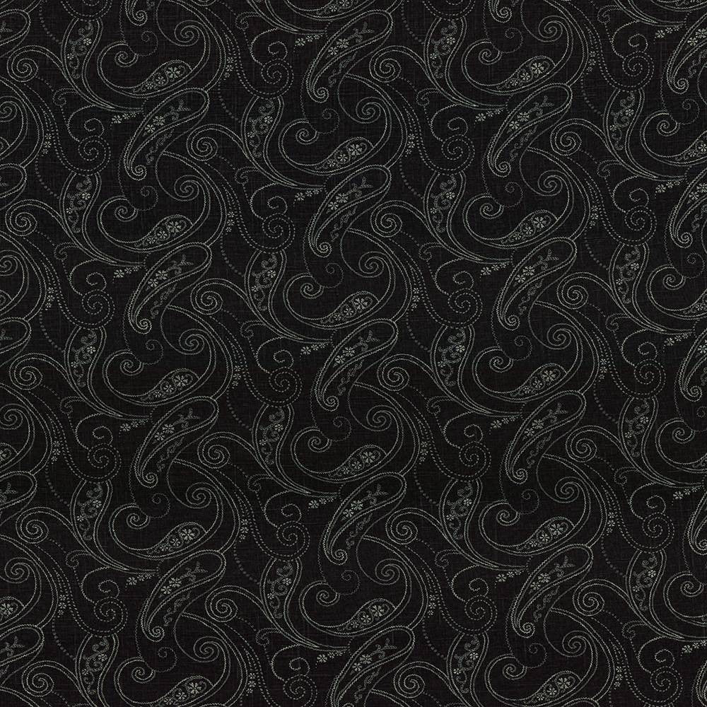 A Stitch In Time Onyx by Kasmir Fabric 1416 55% Linen 45% Rayon CHINA 12,000 Wyzenbeek Double Rubs H: 18 inches, V:9 inches 54 - 55 - Fabric Carolina - Kasmir