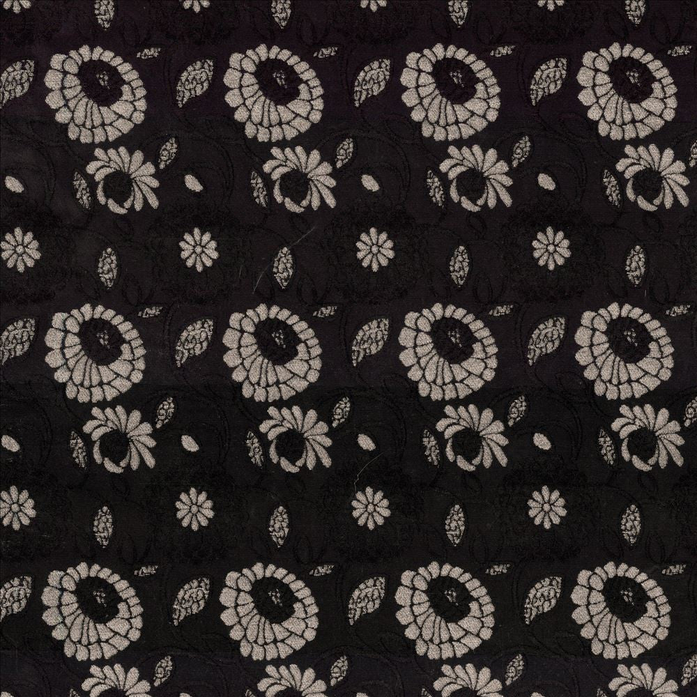 Aalsmeer Garden Noir by Kasmir Fabric 8000 88% Rayon
12% Polyester
 CHINA 30,000 Wyzenbeek Double Rubs Horizontal: 4 4/8 inches and Vertical: 7 inches 54 - Fabric Carolina -