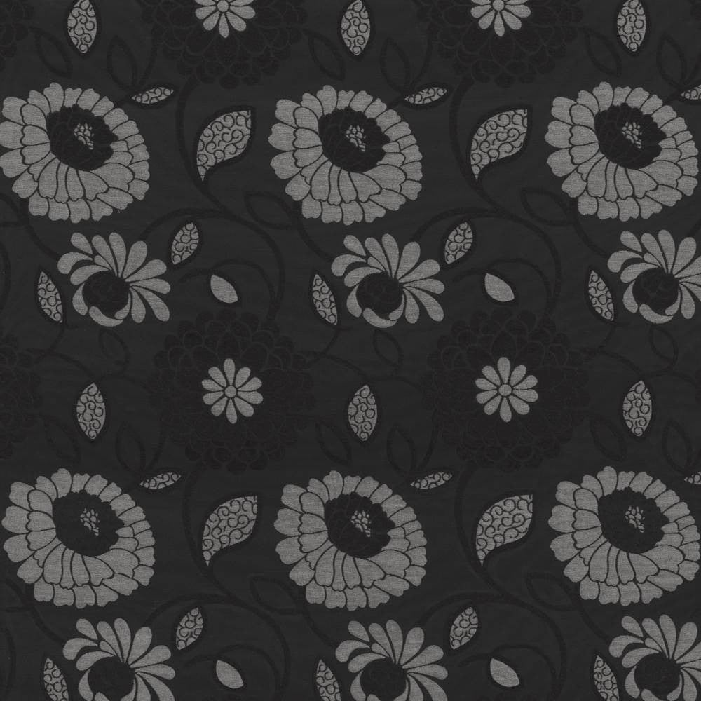 Aalsmeer Noir by Kasmir Fabric 8000 88% Rayon 12% Polyester CHINA 30,000 Wyzenbeek Double Rubs H: 14 inches, V:20 4/8 inches 54 - 56 - Fabric Carolina - Kasmir