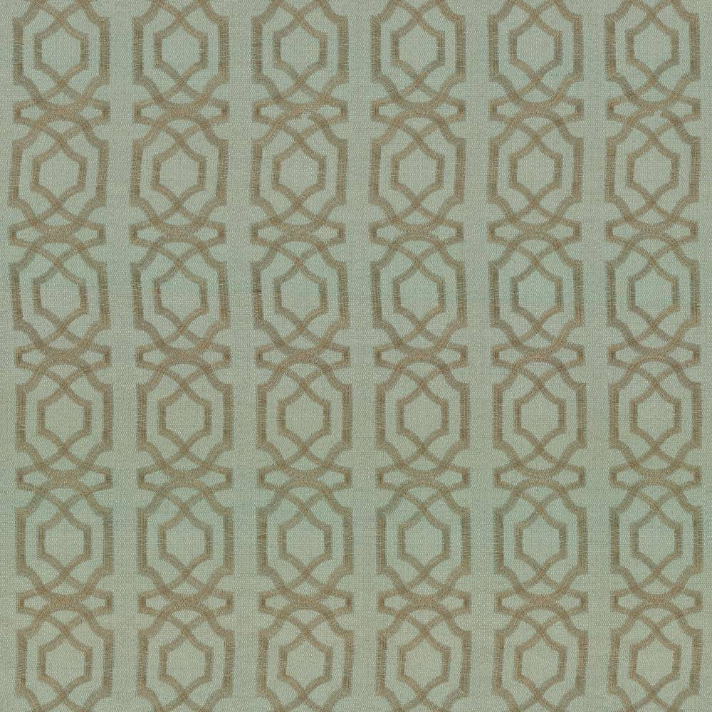 Abacot Aqua by Kasmir Fabric 5074 100% Polyester Embroidery Contents 100% Polyester CHINA Not Tested H: 3 4/8 inches, V:3 6/8 inches 57 - 58 - Fabric Carolina - Kasmir