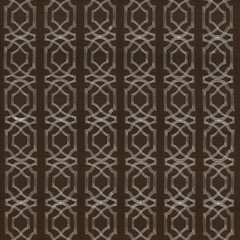 Abacot Chocolate by Kasmir Fabric 5068 100% Polyester
Embroidery
100% Polyester
 CHINA Not Tested </p><p>Repeat: Horizontal: 3 4/8 inches and Vertical: 3 6/8 inches 55 - 58 - Fabric Carolina -