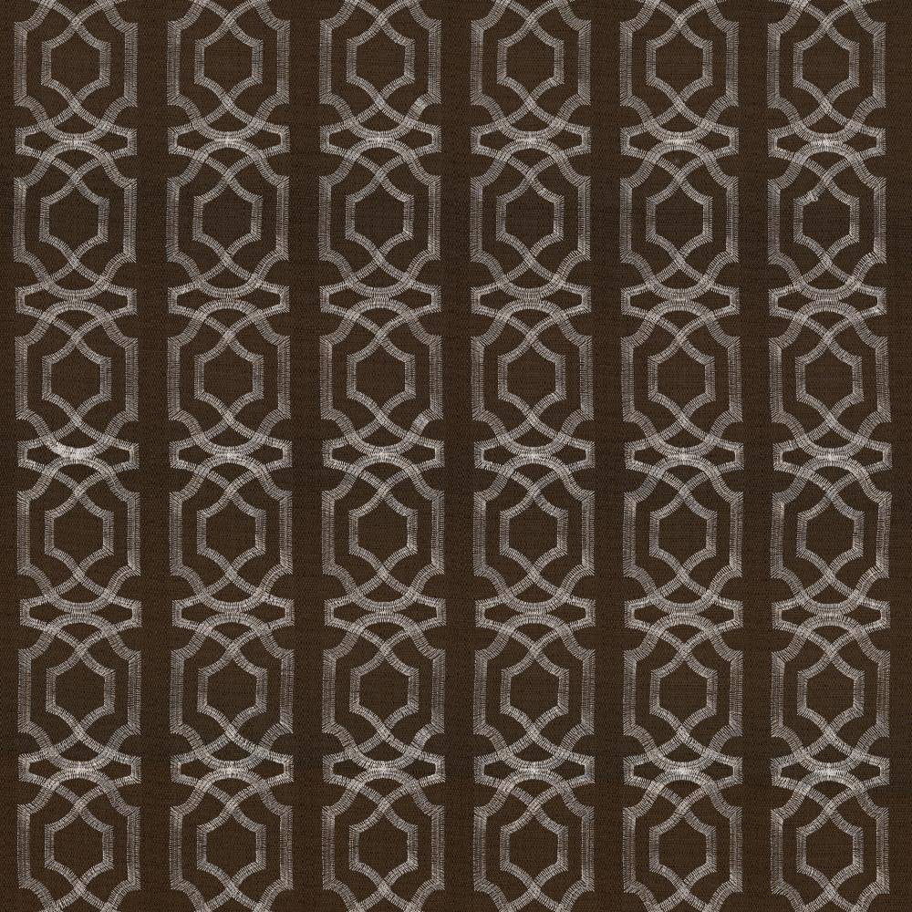 Abacot Chocolate by Kasmir Fabric 5068 100% Polyester
Embroidery
100% Polyester
 CHINA </p><p>Repeat: Horizontal: 3 4/8 inches and Vertical: 3 6/8 inches 55 - 58 - Fabric Carolina -