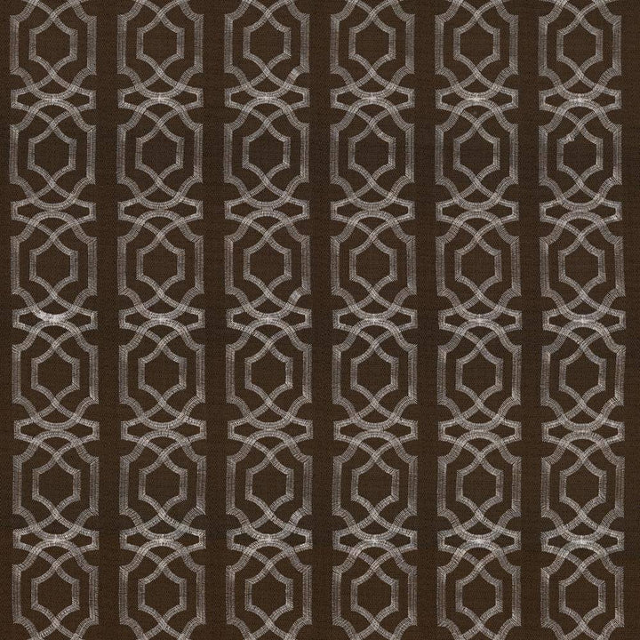 Abacot Chocolate by Kasmir Fabric 5068 100% Polyester Embroidery Contents 100% Polyester CHINA Not Tested H: 3 4/8 inches, V:3 6/8 inches 57 - 58 - Fabric Carolina - Kasmir