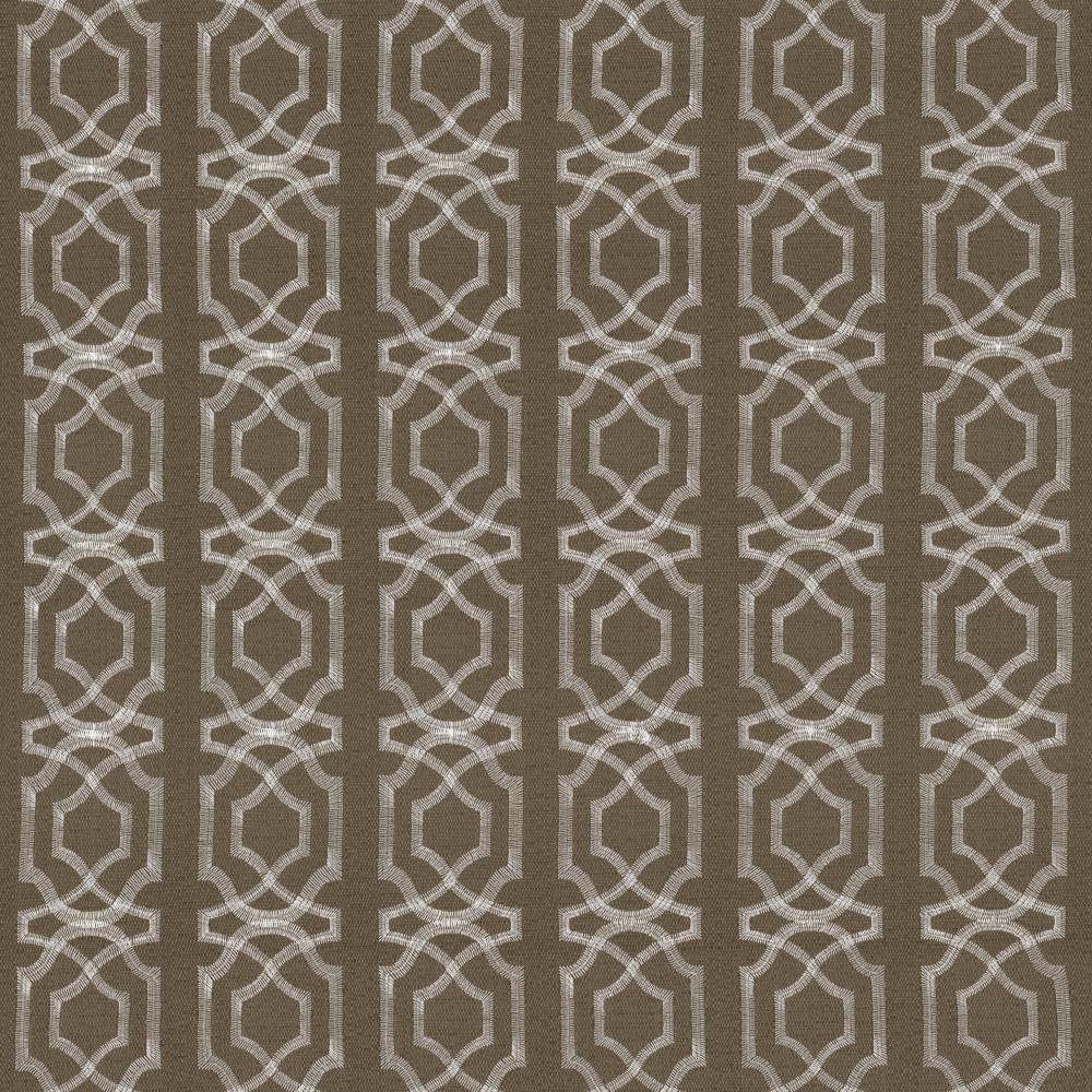 Abacot Taupe by Kasmir Fabric 5068 100% Polyester Embroidery Contents 100% Polyester CHINA Not Tested H: 3 4/8 inches, V:3 6/8 inches 57 - 58 - Fabric Carolina - Kasmir