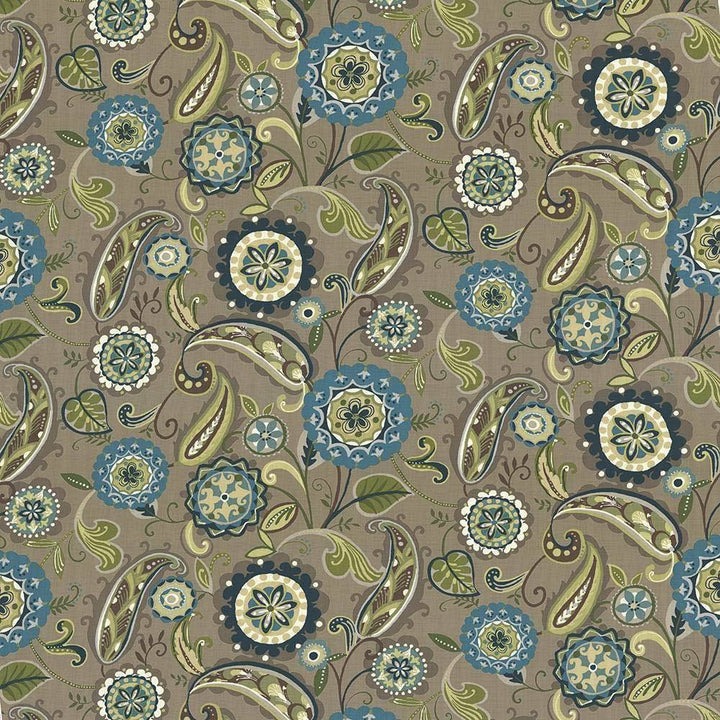 Abberley Nile by Kasmir Fabric 1436 100% Cotton INDONESIA 15,000 Wyzenbeek Double Rubs H: 54 inches, V:27 inches 54 - 55 - Fabric Carolina - Kasmir