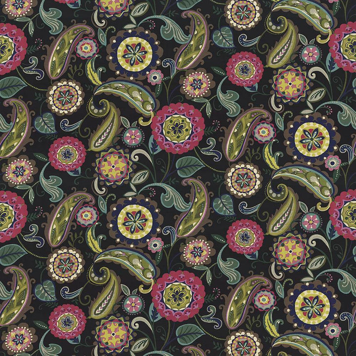 Abberley Passion Black by Kasmir Fabric 1435 100% Cotton
 INDONESIA </p><p>Repeat: Horizontal: 54 inches and Vertical: 27 inches 54 - 55 - Fabric Carolina -