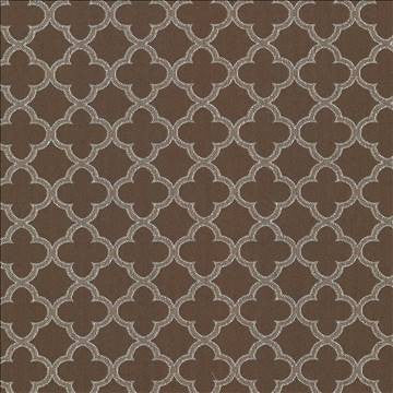 Abberley Trellis Chocolate by Kasmir Fabric 1438 67% Rayon 33% Polyester CHINA 18,000 Wyzenbeek Double Rubs H: 1 4/8 inches, V: 1 4/8 inches 54 - Fabric Carolina - Kasmir