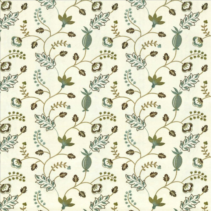 Abberville Crystal by Kasmir Fabric 1443 100% Polyester
Embroidery
100% Polyester
 INDIA 30,000 Wyzenbeek Double Rubs </p><p>Repeat: Horizontal: 13 inches and Vertical: 9 4/8 inches 52 - 55 - Fabric Carolina -