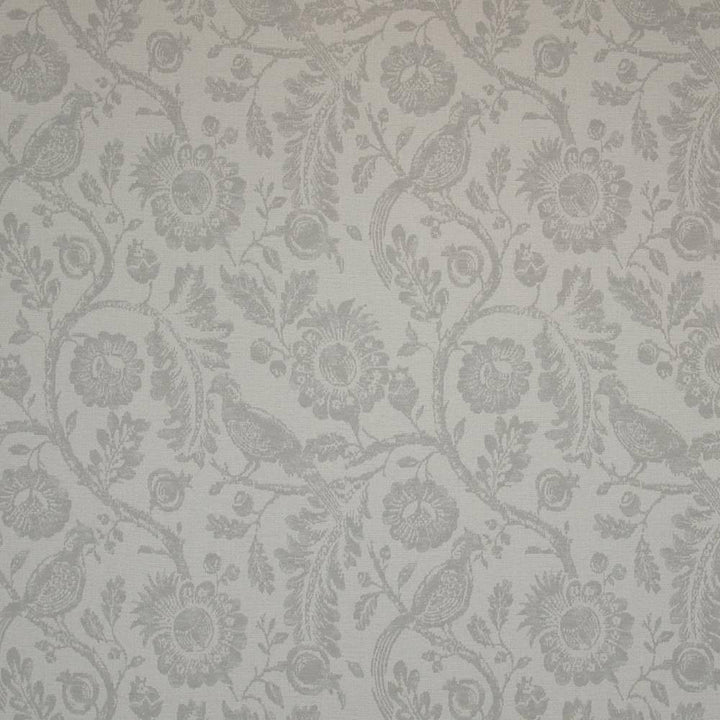 Aberdeen Garden Pewter by Kasmir Fabric 1396 46% Viscose 44% Polyester 10% Linen BELGIUM Not Tested H: 27 4/8 inches, V:31 1/8 inches 54 - 55 - Fabric Carolina - Kasmir